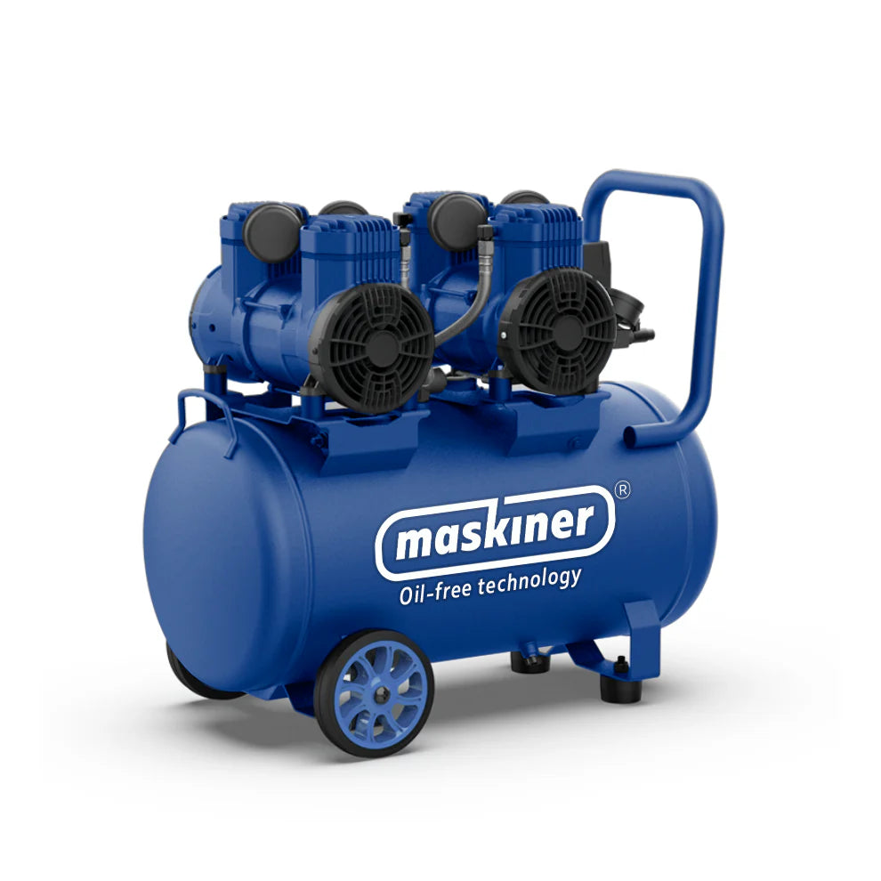 Compresor de Aire Silencioso Libre de Aceite 50L / 4 HP / 500LTS por minuto MASKINER